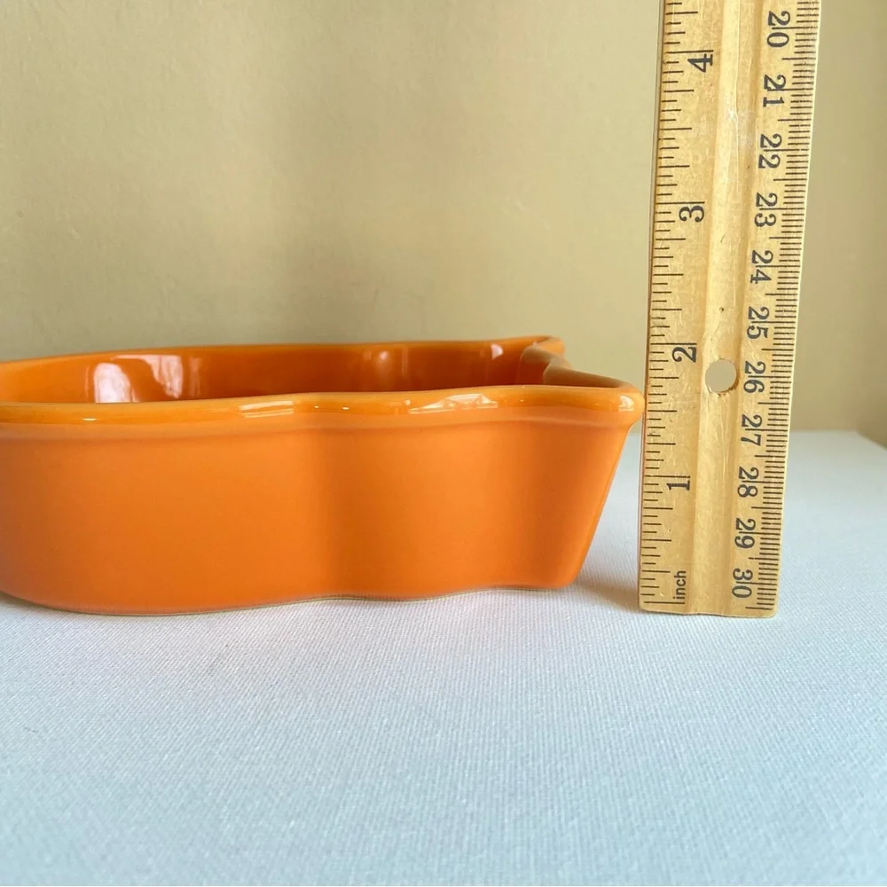 Chantal orange owl 1.5 cup baking serving dish ceramic freezer oven microwave